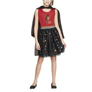 Girls Red Sleeveless Harry Potter Dress Size Large 10/12